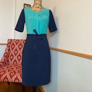 T Tahari color block dress